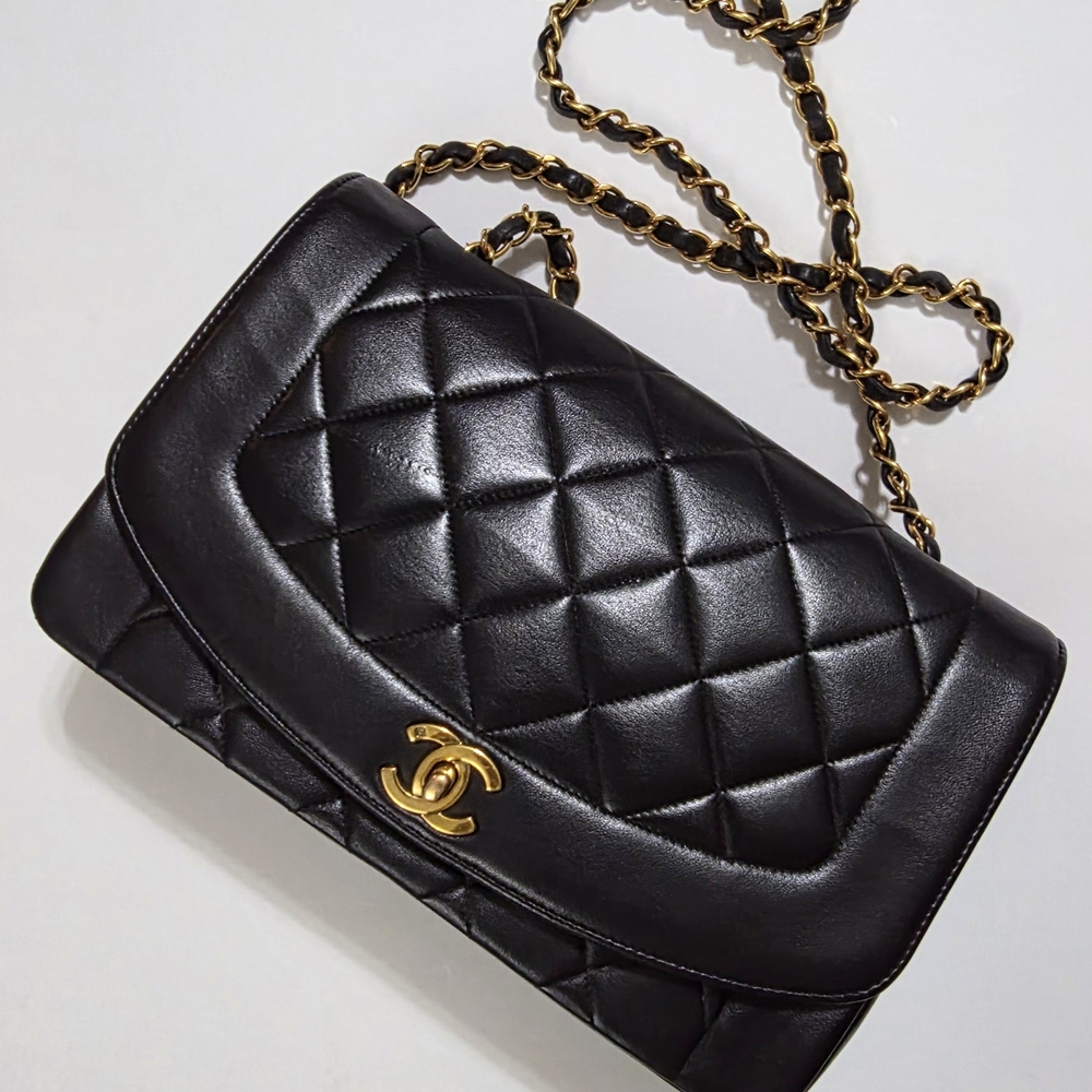 Chanel Diana In Lambskin Leather
